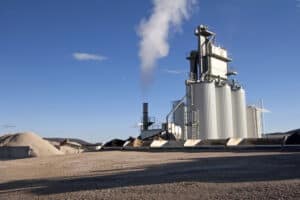 Factory for asphalt production