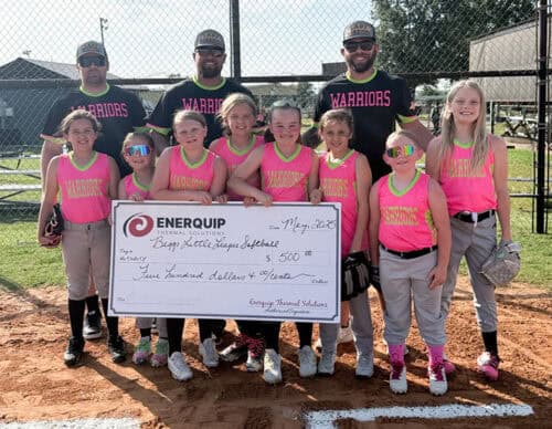 Enerquip Donates Funds to Beggs Little League