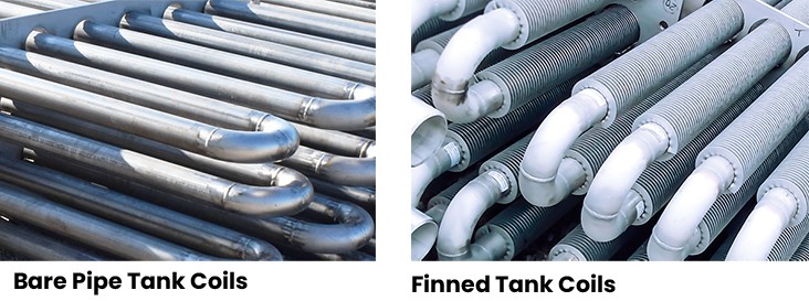 Finned vs. Bare Tank Heating Coils