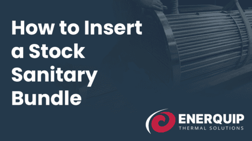 How to Insert a Sanitary Bundle