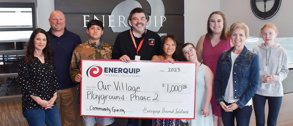 Enerquip Supports Our Village Playground Project
