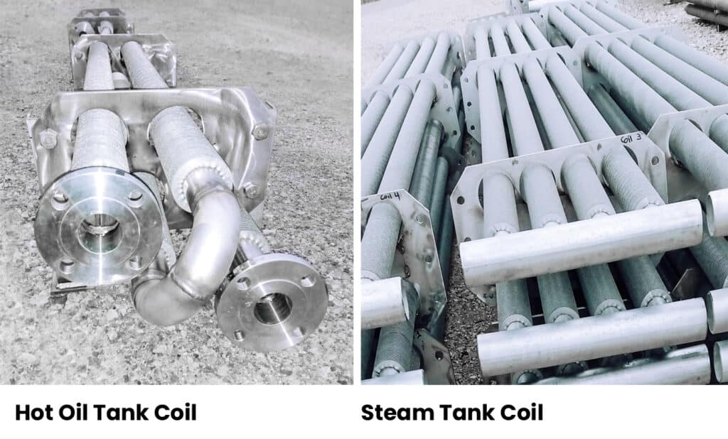 Steam vs. Hot oil tank heating coils