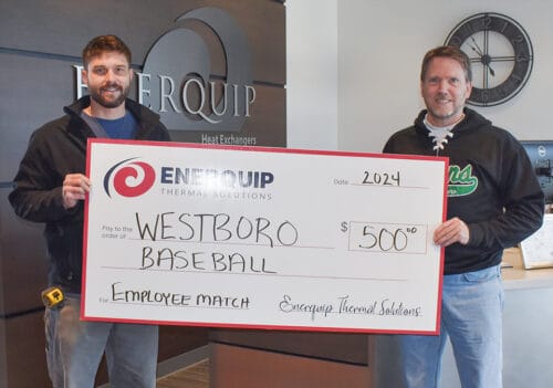 Enerquip supports Westboro Baseball